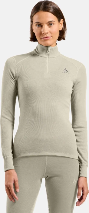 Odlo Active Warm Baselayer Half Zip Funktionsshirt langarm agate gray (Damen)