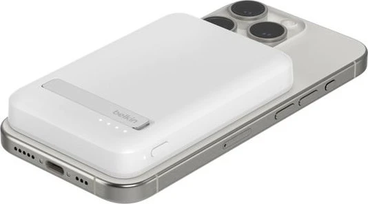 Belkin BoostCharge Pro Magnetic Power Bank with Qi2 (15W) 5K weiß
