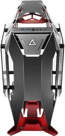 Antec Torque, anthrazit/rot, Glasfenster