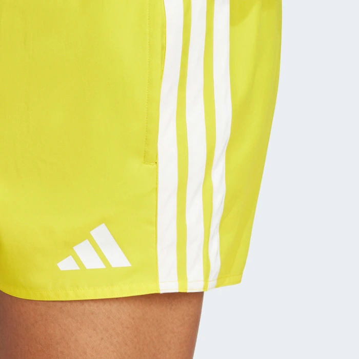 adidas 3-Streifen 3-Inch Badeshorts gelb/weiß (Herren)