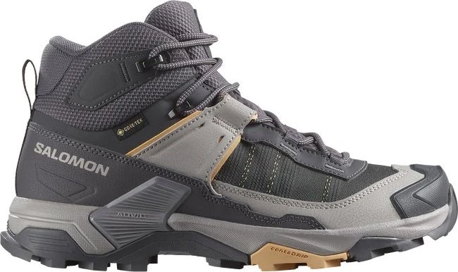 Salomon X Ultra 5 Mid GTX nine iron/gull/soft clay (Damen)