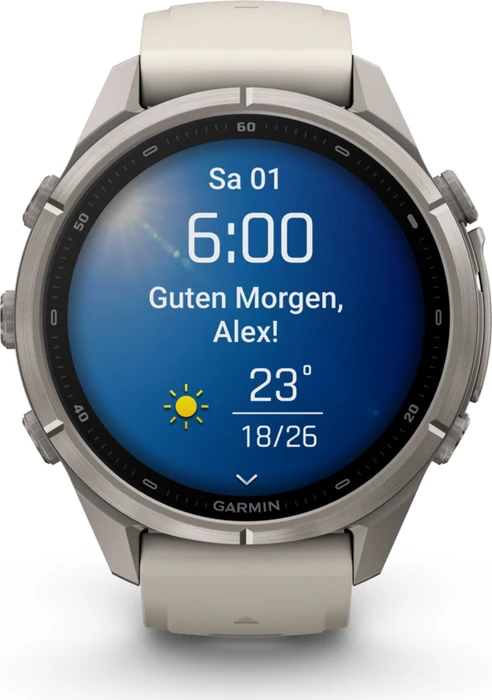 Garmin Fenix 9 Pro 43mm titanium/fog grey-dark sandstone
