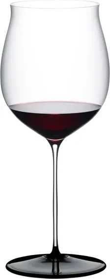 Riedel Fatto A Mano Black Tie Burgunder Grand Cru Rotweinglas