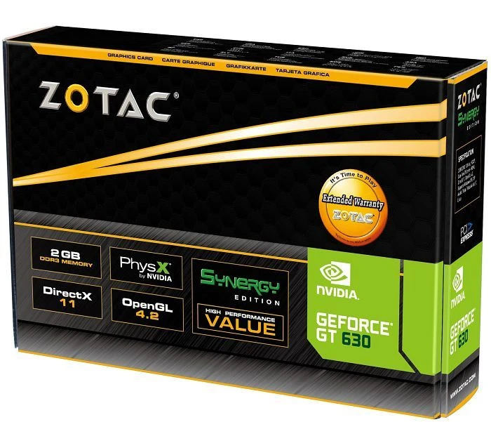 Zotac GeForce GT 630 Synergy, 2GB DDR3, 2x DVI, Mini HDMI