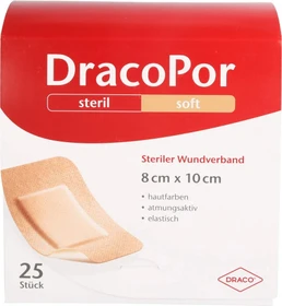 Dr. Ausbüttel DracoPor Soft steriler Wundverband hautfarben, 8 x 10cm, 25 Stück