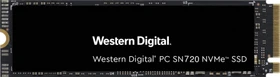 Western Digital PC SN720 NVMe SSD 2TB, M.2 2280 / M-Key / PCIe 3.0 x4