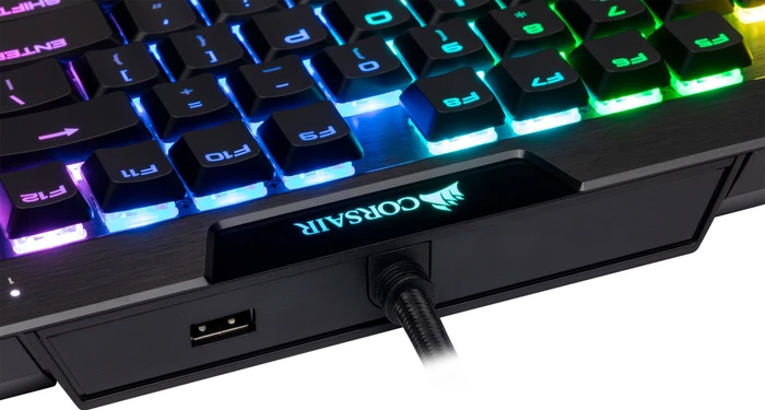 Corsair Gaming K70 RGB MK.2 Low Profile Rapidfire, MX LOW PROFILE RGB SPEED, USB, DE