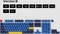 Keychron OEM Dye-Sub Keycap-Set Beach - Version B, Kunststoff (PBT), Beach, blau/gelb, 114 Tasten, ANSI-US Vorschaubild