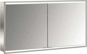 Emco Prime 2 Facelift LED-Lichtspiegelschrank 130cm mit 2 Türen, Unterputzmodell