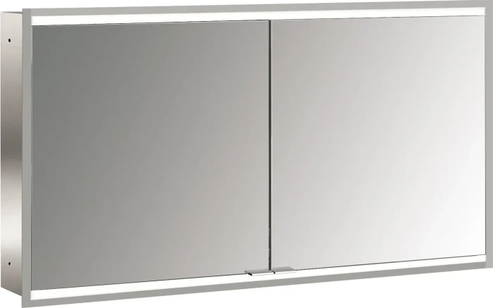 Emco Prime 2 Facelift LED-Lichtspiegelschrank 130cm mit 2 Türen, Unterputzmodell