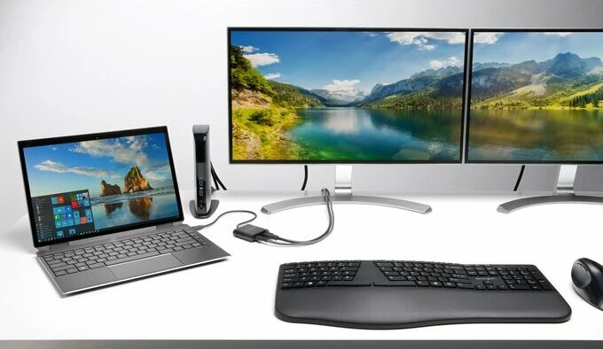 Kensington Pro Fit Ergo Wireless Keyboard, schwarz, USB/Bluetooth, EU