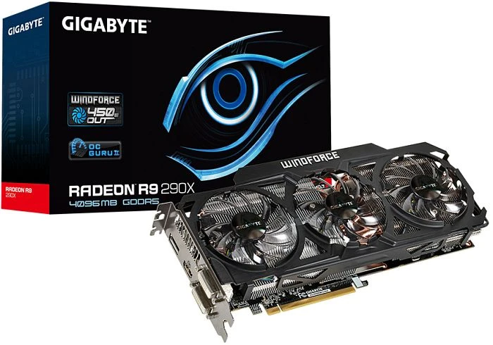 GIGABYTE Radeon R9 290X Windforce 3X, 4GB GDDR5, 2x DVI, HDMI, DP
