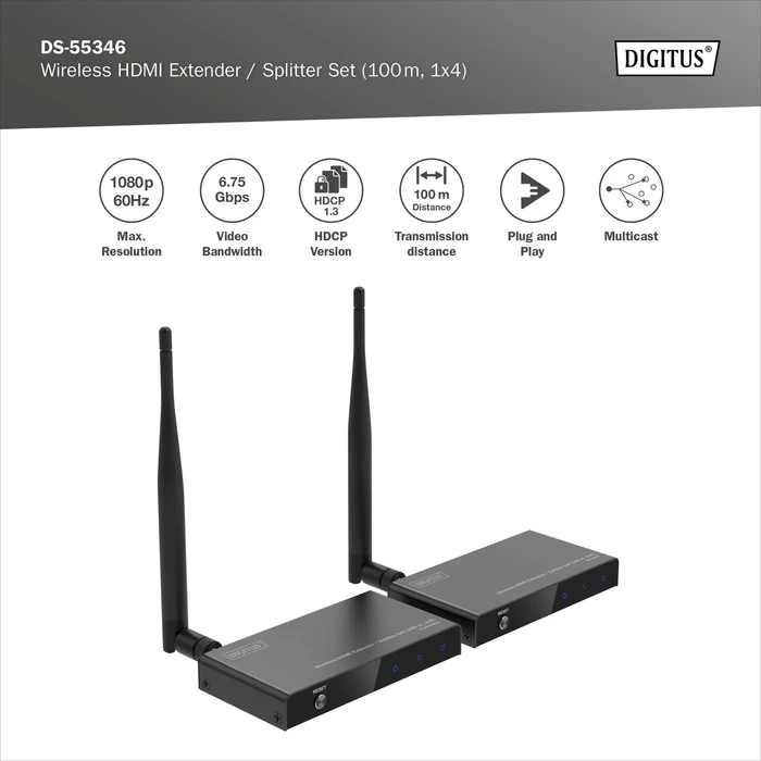Digitus Wireless HDMI Extender Set