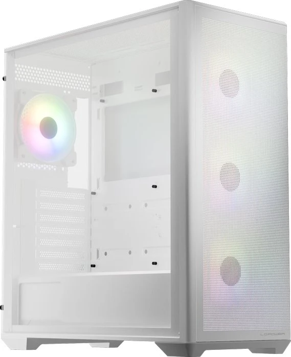 LC-Power Gaming 811W Meshwork_XL Light, weiß, Glasfenster