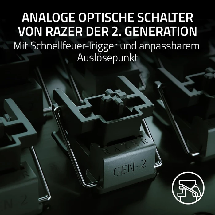 Razer Huntsman V3 Pro Mini, schwarz, LEDs RGB, Razer Analog Optical Switch Gen-2, USB, FR