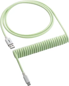 CableMod Classic Coiled Keyboard Cable USB Micro-B auf USB-A, Tastaturkabel (Spiral-Textilkabel), 1.5m, Lime Sorbet