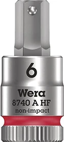 Wera 8740 A HF Zyklop Innensechskant Steckschlüssel 1/4", 6x28mm