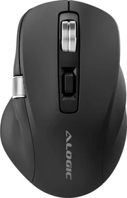 Alogic Apex Rechargeable Wireless Mouse schwarz, USB/Bluetooth (AMBT7KBK)