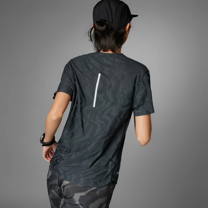 adidas Ultimate Heat.RDY Engineered Running Laufshirt kurzarm schwarz (Damen)