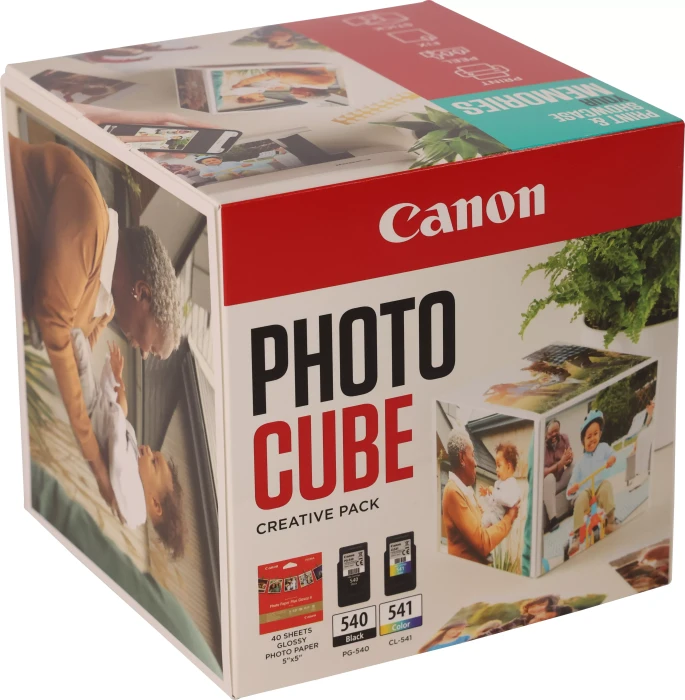 Canon Tinte PG-540/CL-541 schwarz/dreifarbig Photo Cube cyan