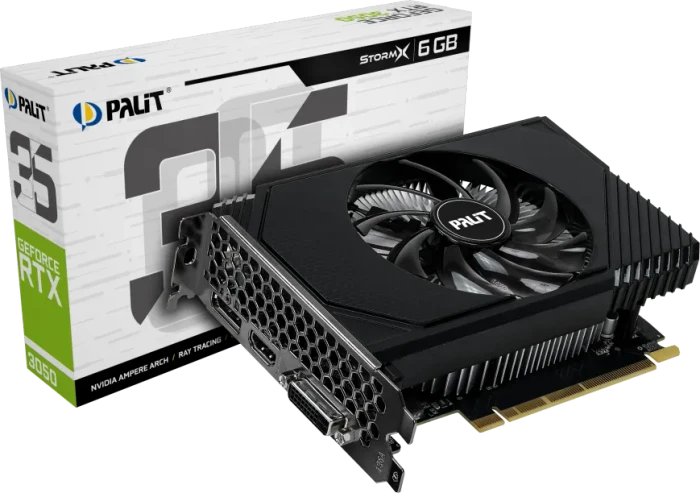 Palit GeForce RTX 3050 StormX, 6GB GDDR6, DVI, HDMI, DP