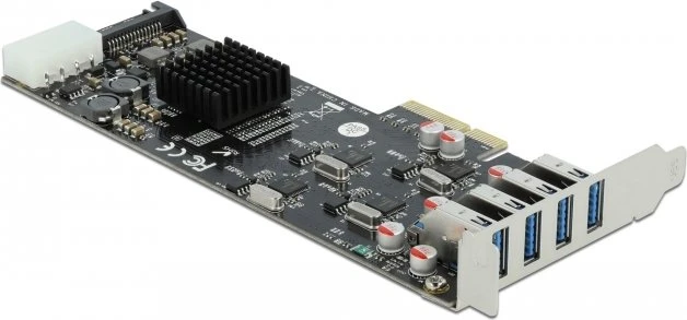 DeLOCK 4x USB-A 3.0, PCIe 2.0 x4