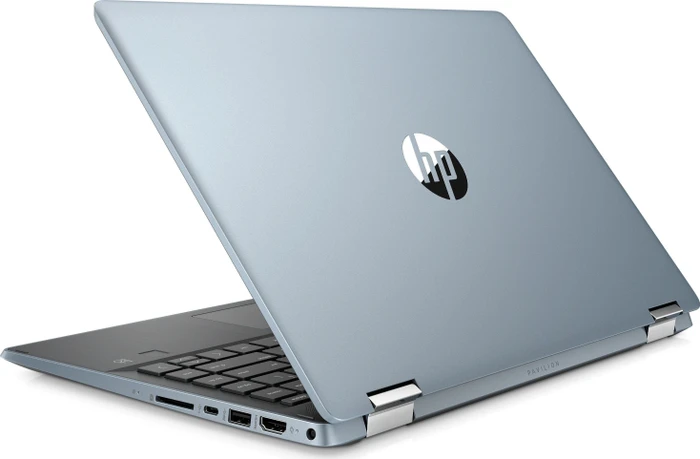 HP Pavilion x360 14-dh0400ng, Cloud Blue/Ash Silver, Core i5-8265U, 8GB RAM, 256GB SSD, GeForce MX130, DE