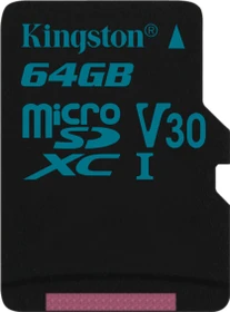 Kingston Canvas Go! R90/W45 64GB, UHS-I U3, Class 10