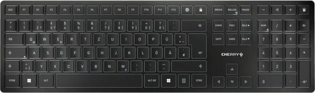 Cherry KW 9100 Slim, schwarz, USB/Bluetooth, EU
