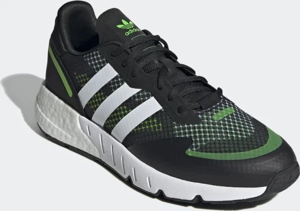 adidas ZX 1K Boost core black/cloud white/solar green (Herren)
