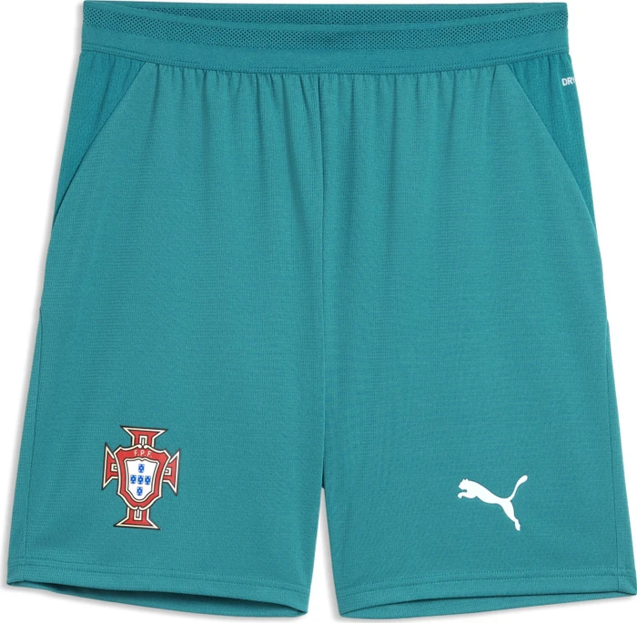Puma FIFA WM 2026 Portugal Auswärtsshorts green lagoon/puma white (Herren)