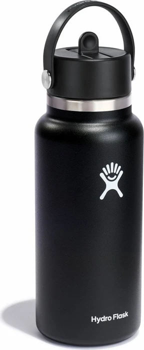Hydro Flask Wide Mouth Flex Straw Cap Isolierflasche 946ml schwarz
