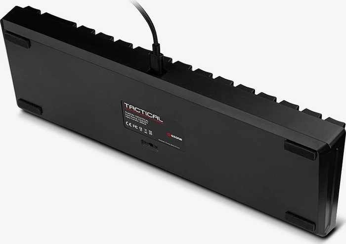 Ozone Tactical Wireless Mini Keyboard, LEDs RGB, Outemu Red, USB/Bluetooth, ES
