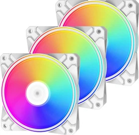 DeepCool CF120 Plus WH, LED-Steuerung, Lüftersteuerung, 120mm, 3er-Pack