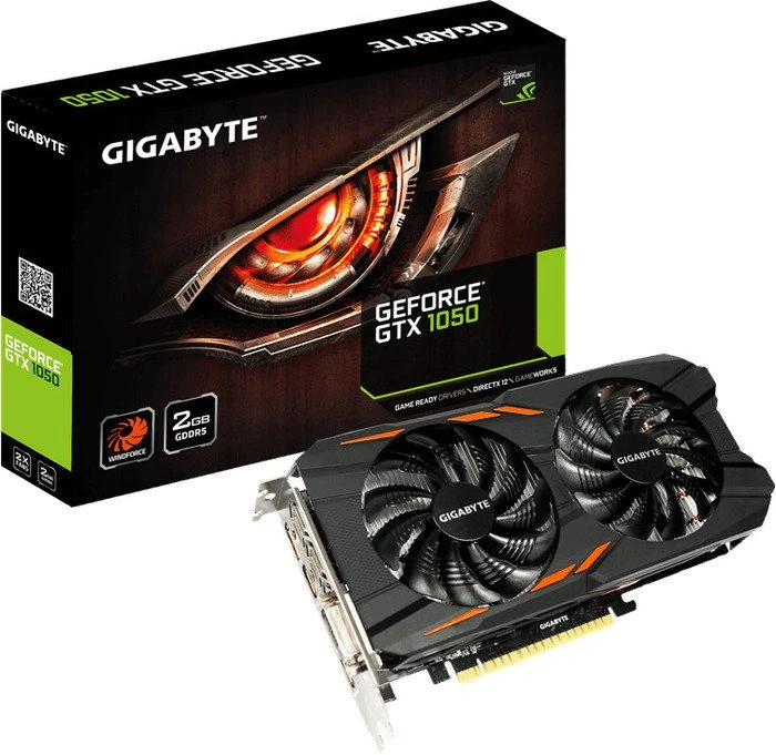 GIGABYTE GeForce GTX 1050 Windforce 2G, 2GB GDDR5, DVI, 3x HDMI, DP
