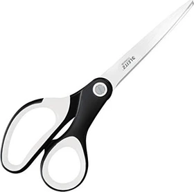 Leitz WOW Titan Büroschere, Universalschere/Papierschere, Rechtshänder, 205mm, schwarz/weiß