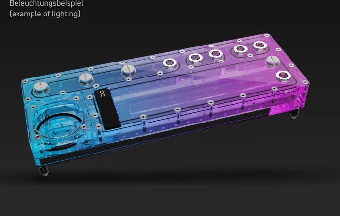 Alphacool Core Distro Plate 360 Links VPP/D5, Verteilerplatte