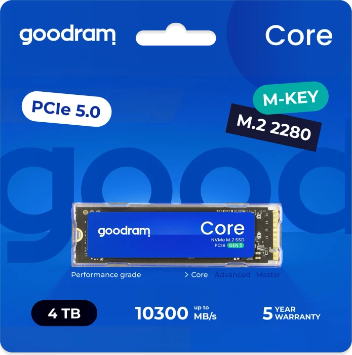 goodram Core 4TB, M.2 2280 / M-Key / PCIe 5.0 x4