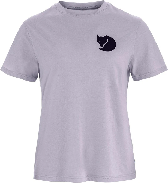 Fjällräven Fox Boxy Logo Funktionsshirt kurzarm lavender mist (Damen)