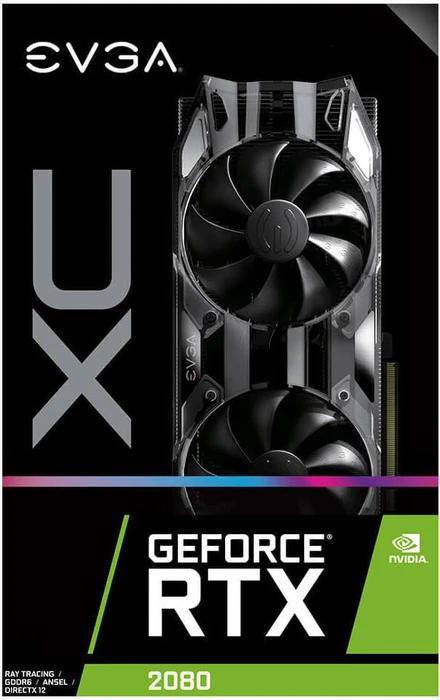 EVGA GeForce RTX 2080 XC Black Edition Gaming, 8GB GDDR6, HDMI, USB-C, 3x DP