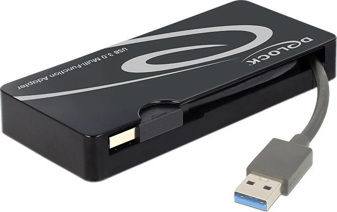 DeLOCK Adapter USB 3.0 auf HDMI/VGA + Gigabit LAN, USB 3.0