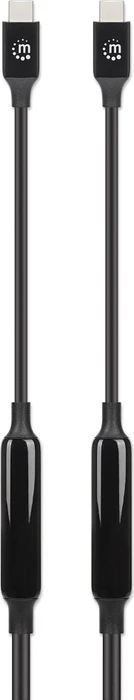 Manhattan USB 3.2 Gen 2 Aktives Typ-C Kabel USB-C Stecker auf USB-C Stecker 10Gbit/s 60W/3A 3.0m schwarz