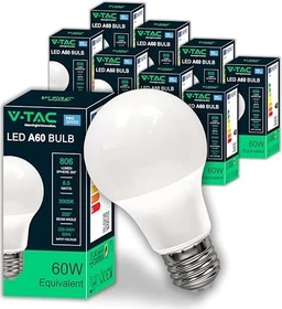 V-Tac VT-2099 LED Birne E27 8.5W/827, 10 Stück