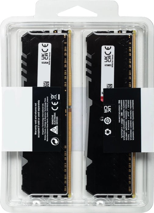 Kingston FURY Beast RGB UDIMM 16GB Kit, DDR4-3200, CL16-18-18, 1RX8