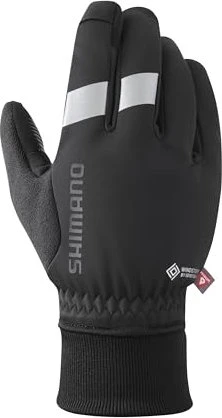 Shimano Windstopper Primaloft Fahrradhandschuhe schwarz