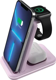 Canyon 3-in-1 Wireless Charging Station WS-304 rosa