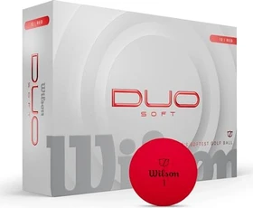 Wilson DUO Soft Golfbälle rot, 12 Stück