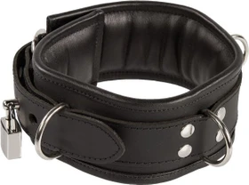McPopp Abschließbares Halsband, Weich Gepolstert L/XL schwarz