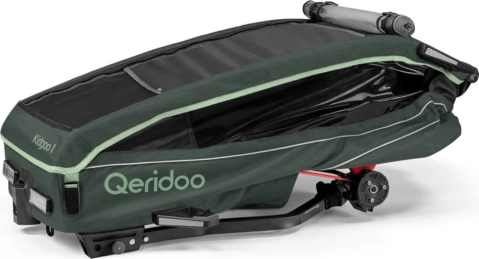 Qeridoo Kidgoo 1 Fahrradanhänger forest green (Modell 2026)