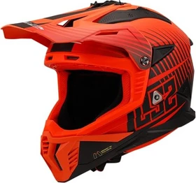 LS2 MX708 Fast II Duck matt orange/rot
